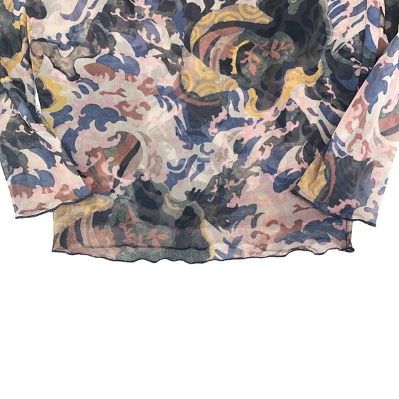 Elizabeth and James Womens Size XS Body-Con Pullover Dress Printed Mesh - Picture 6 of 9